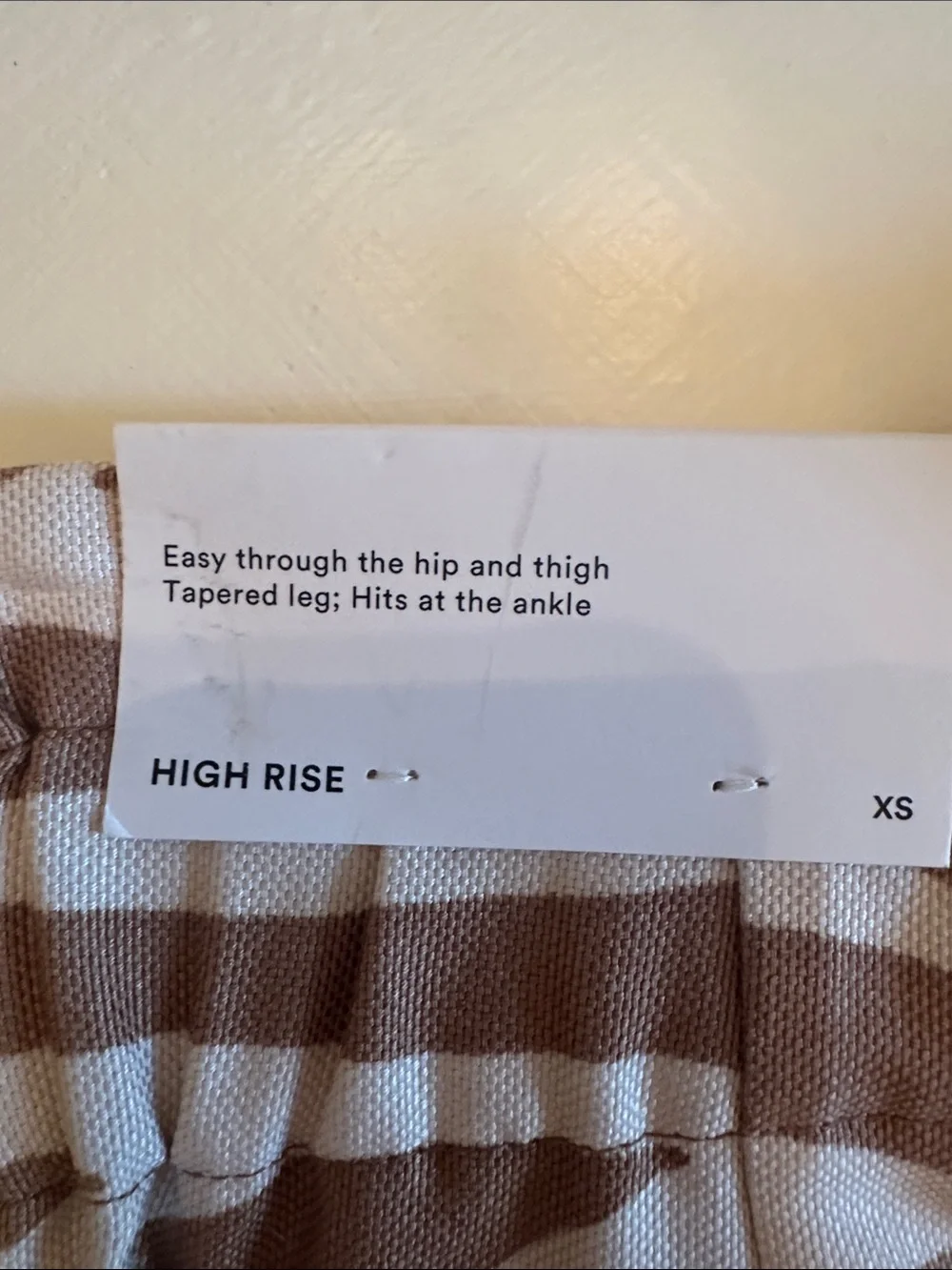 Ann Taylor Beige and White Zebra-Print Straight Leg Pants